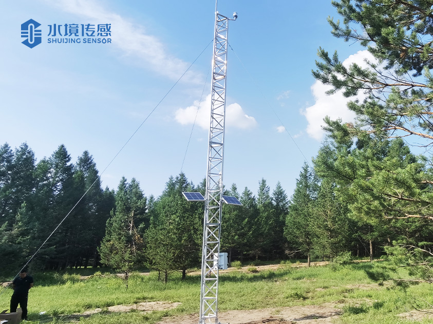 河北承德圍場縣塞罕壩機械林安裝場北斗自動氣象站